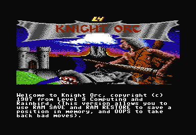 Knight Orc screenshot 3 for Commodore 64